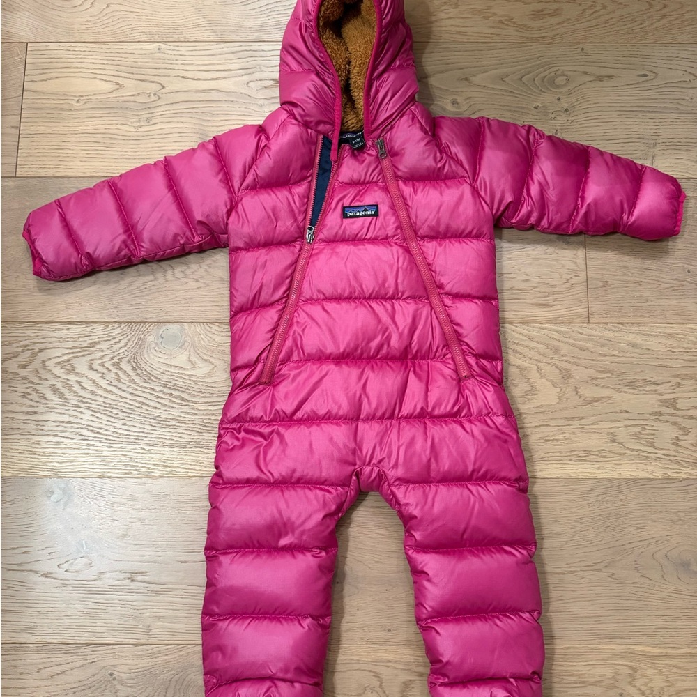Patagonia Fuchsia Infant Snowsuit bunting